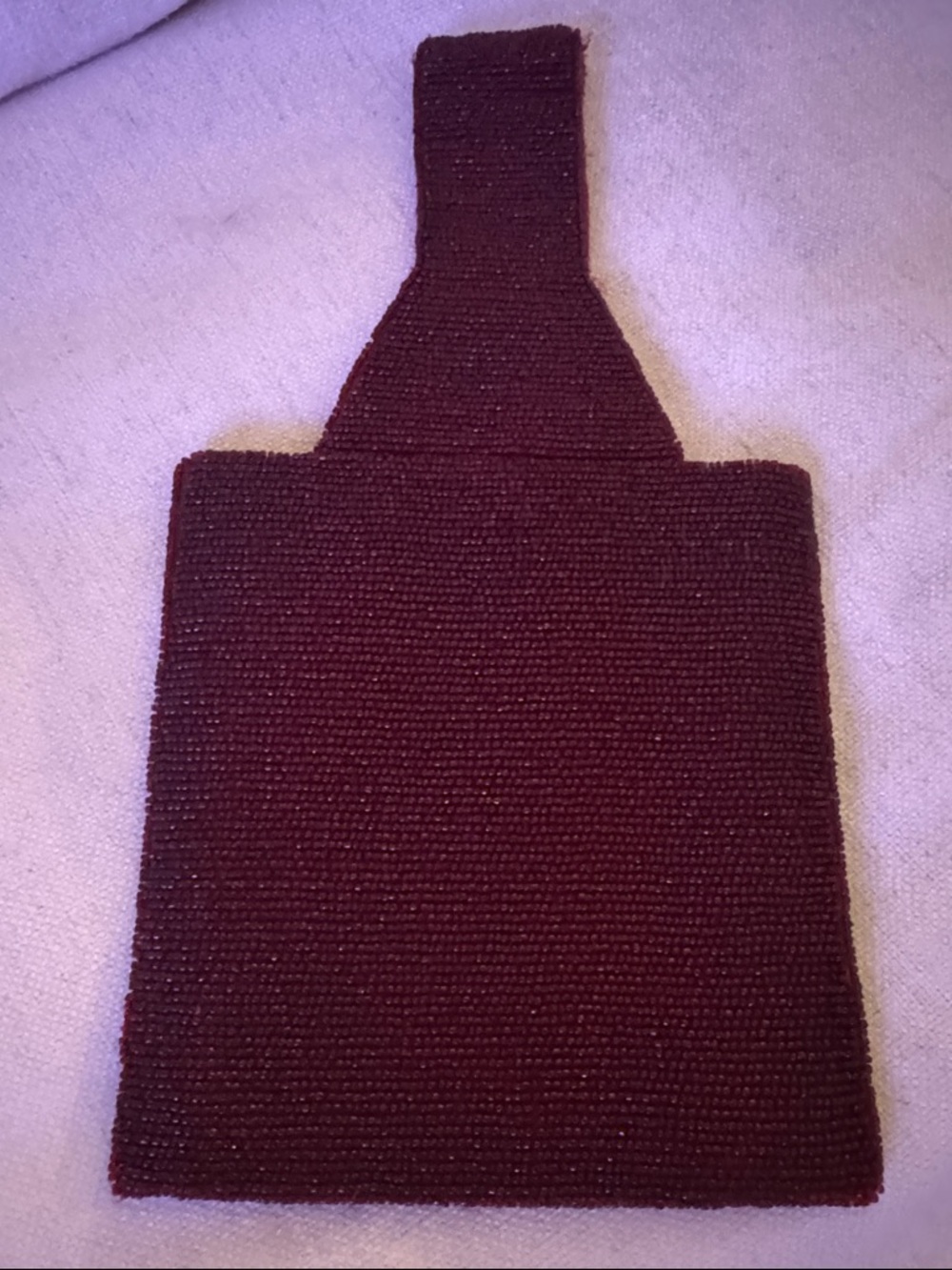 BCBG MaxAzria Maroon beaded Sleeve with Strap